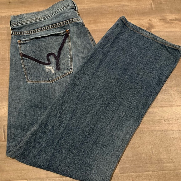 Men’s Citizens Jagger 609 Boot Cut Blue Jeans - Picture 5 of 8